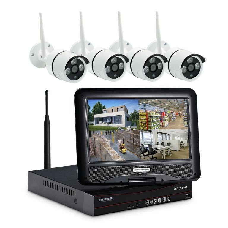 DVR Security System With Monitor 1080p (8 Camera Capable) 1TB Wired DVR System